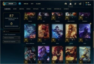 Conta prata 1 com 16 skins e 31 champs - League of Legends LOL