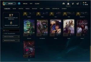 Conta prata 1 com 16 skins e 31 champs - League of Legends LOL