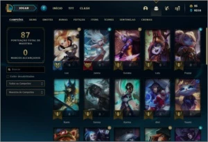Conta prata 1 com 16 skins e 31 champs - League of Legends LOL