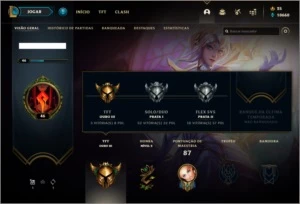 Conta prata 1 com 16 skins e 31 champs - League of Legends LOL