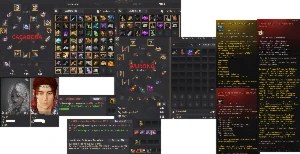 V>Conta Black Desert Wukong61+BlackStarPEN+20K Cron+Traje