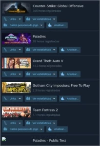 Conta Steam com CS GO e GTA V barato