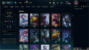 CONTA LEAGUE OF LEGENDS LEVEL 619 DIAMOND 4 100k ESSENCIA LOL