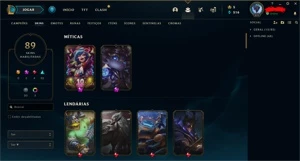 [BR] CONTA OURO I, 149 CAMPEÕES, 89 SKINS, LVL 271, ATIVA S6 - League of Legends LOL