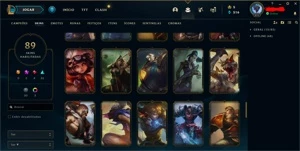 [BR] CONTA OURO I, 149 CAMPEÕES, 89 SKINS, LVL 271, ATIVA S6 - League of Legends LOL