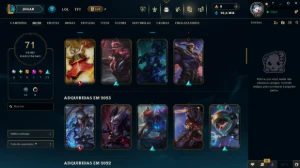 Conta LoL Ouro 2 - 122 campeões - 71 skins - League of Legends