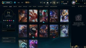 Conta LoL Ouro 2 - 122 campeões - 71 skins - League of Legends