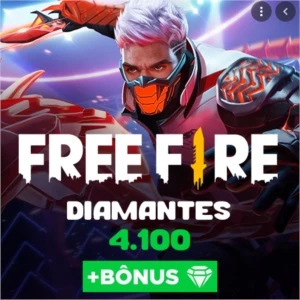4100 DIAMANTES FREE FIRE + 410 BÔNUS