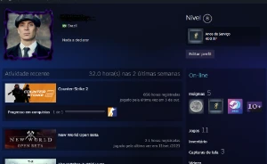 Conta MAIN cs2 , 5 medalhas unico dono acompanha alguns jogo - Counter Strike