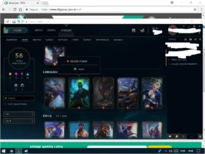 CONTA DE LOL LVL 98 - League of Legends