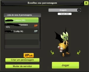 Conta eni 200 S/ certificar dofus serv pandawo scroll