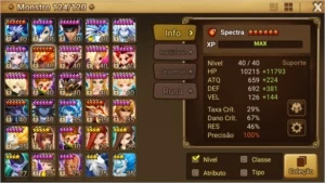 conta boa para jogar - Summoners War