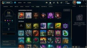 Conta PLAT3 lol nvl 37 - League of Legends
