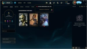 Conta PLAT3 lol nvl 37 - League of Legends