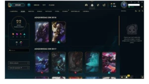 Conta de Lol ex platina atualmente unranked. - League of Legends