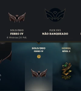 Conta Ferro IV - League of Legends ( LOL )