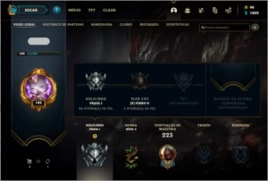 CONTA LEAGUE OF LEGENDS PRATA 1 36 SKINS, BARATO LOL