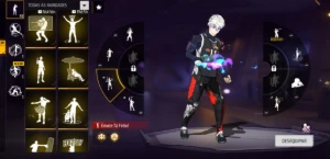 Conta free fire com anjo vermelho