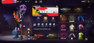 Conta free fire com anjo vermelho