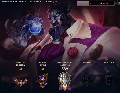 Conta Lol criada em 2018 (account 2018) - League of Legends