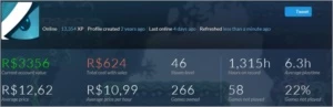 Conta Steam 254 jogos