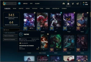 Conta ouro 3 com 100 champs e 52 skins ( MAIN ADC ) - League of Legends LOL