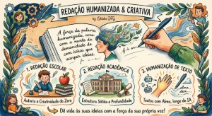 Redação Escolar Humanizada | Sem IA, 100% Original e Autênti - Outros