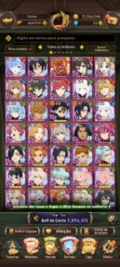 conta 7ds server global, varios chars collab, sem vinculos - Seven Deadly Sins