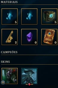 Conta Lvl 21 - 5 skins +2 frags nos espólios (ashe lendária) - League of Legends LOL