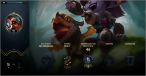 Conta Lvl 21 - 5 skins +2 frags nos espólios (ashe lendária) - League of Legends LOL