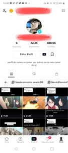 Conta com 72.3 k do tiktok - Redes Sociais