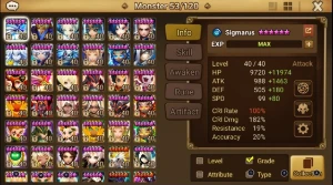 Conta C1 Tian Lang + Artamiel - Summoners War
