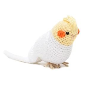 Calopsita amarela em amigurumi - Artesanato e Personalizados