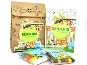 Kit Colorir e Modelar Safari com Sacola Kraft