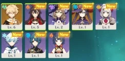 Genshin Impact  (AR7) Mona / Xiangling (c1) / Armas 4*