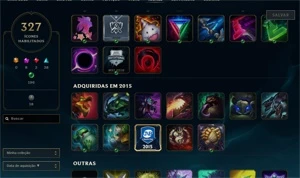Conta League of legens, 6 anos, Platina 2 - Outros
