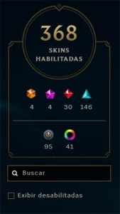 conta lol 368 skins todos os campeões - League of Legends