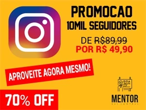[PROMOÇÃO INCRIVEL] 10K SEGUIDORES INSTAGRAM 49,90 - Redes Sociais