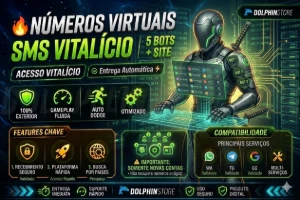 🔥 Números Virtuais SMS Vitalício | 5 Bots + Site 🔥 - Números, Proxy e VPN