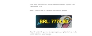 Conta League of legends LOL