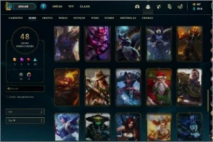 Conta League of Legends- Ouro II-48 skins LOL