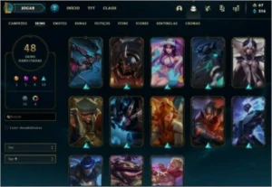 Conta League of Legends- Ouro II-48 skins LOL