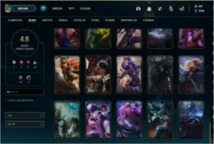 Conta League of Legends- Ouro II-48 skins LOL