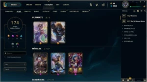 Conta lol Prata 3 , 106 champ e 174 skin - League of Legends
