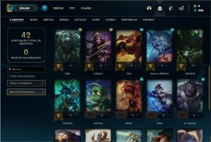 Conta diamante 4 SEM EMAIL CONFIRMADO - League of Legends LOL