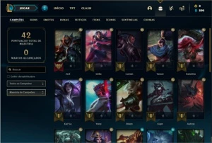 Conta diamante 4 SEM EMAIL CONFIRMADO - League of Legends LOL