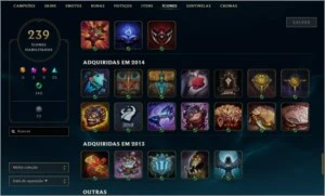 CONTA LOL LV 292, TODOS OS CHAMPS E 141 SKINS - League of Legends