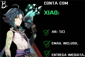 GENSHIN IMPACT CONTA COM XIAO, SHOGUN E OUTROA 4 - AR 50 -NA