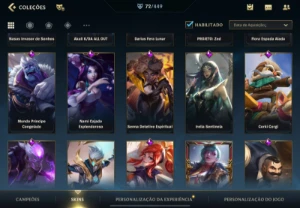 Conta Wild Rift 72 Skins 98 Herois - League of Legends: Wild Rift LOL WR