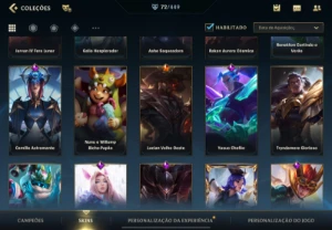 Conta Wild Rift 72 Skins 98 Herois - League of Legends: Wild Rift LOL WR